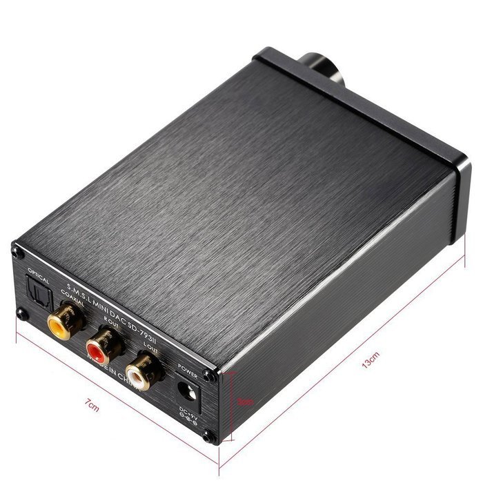Fisound SMSL SD793II DAC Digital Audio Decoder Mini Coaxial Optical Input Headphone Amplifier 24BIT/96KHZ PCM1793... N2