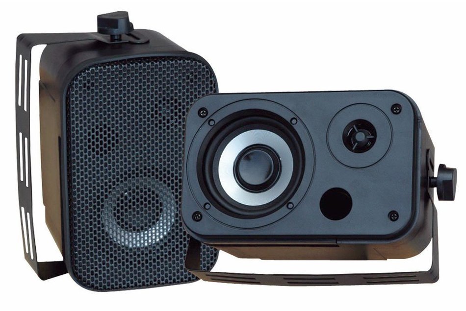 Pyle Stereo Receiver and Marine Speaker Package - PT270AIU 600 Watts Stero Receiver AM-FM Tuner, USB/SD, Ipod... N3