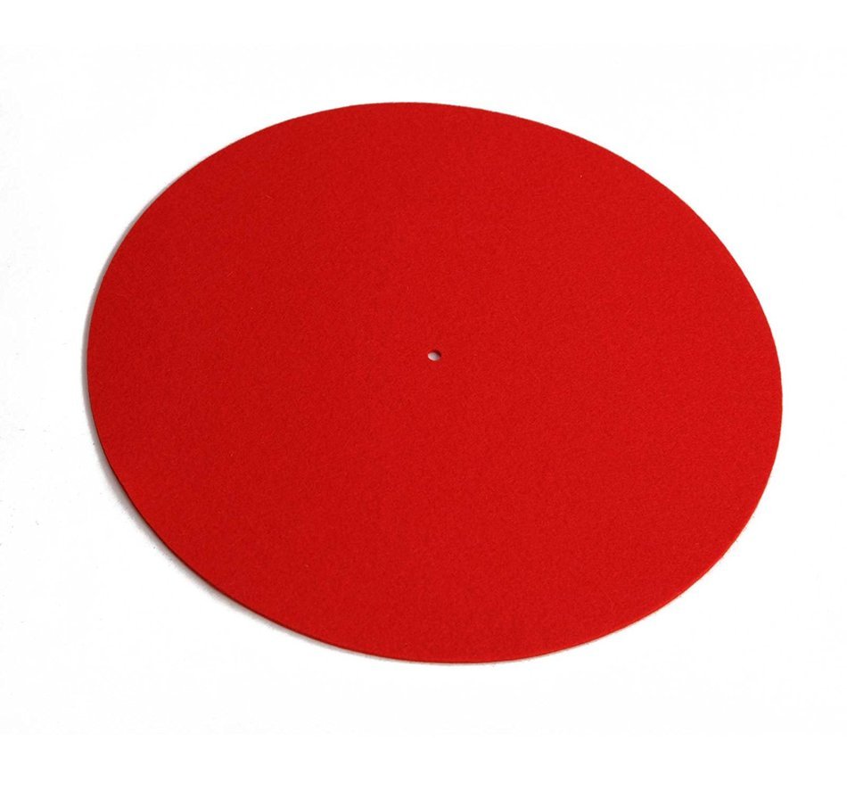 Rega Mat Red Standard Wool Turntable Mat