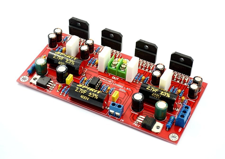 200W Mono 4pcs LM3886 BTL Audio Amplifier Amp Board w/Origial TDA7293 + NE5532