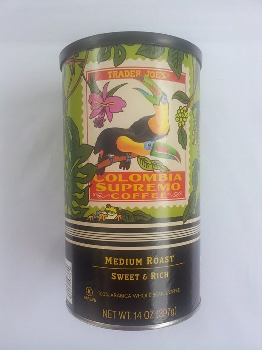 Trader Joe's Colombia Supreme Whole Bean Coffee N3