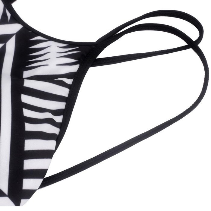 HOT Sale!Canserin Women Bohemia One-piece Geometric Bandage Swimsuit N8