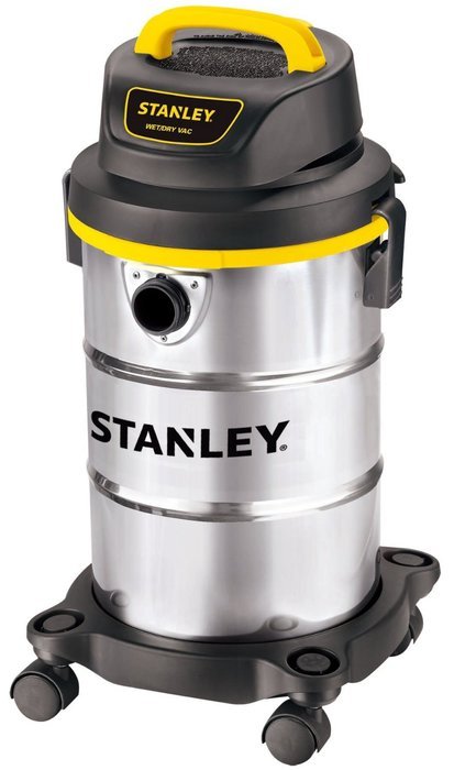Stanley Wet/Dry Vacuum, 5 Gallon, 4 Horsepower, Stainless Steel Tank N5