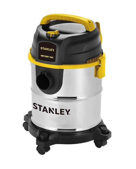 Stanley Wet/Dry Vacuum, 5 Gallon, 4 Horsepower, Stainless Steel Tank N6
