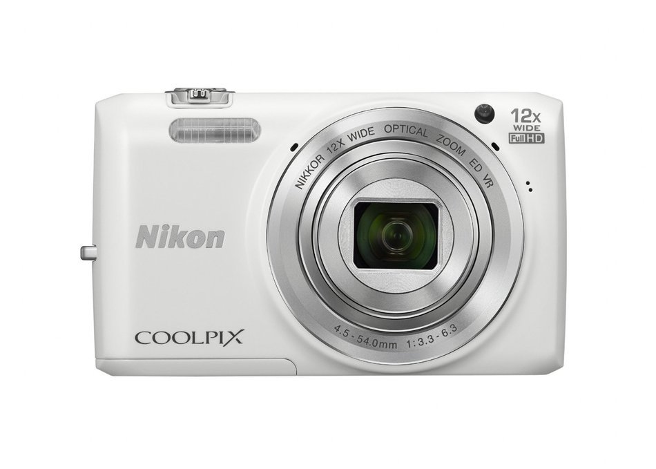 Nikon COOLPIX S6800 16 MP Wi-Fi CMOS Digital Camera with 12x Zoom NIKKOR Lens and 1080p HD Video (White) (Discontinued... N6