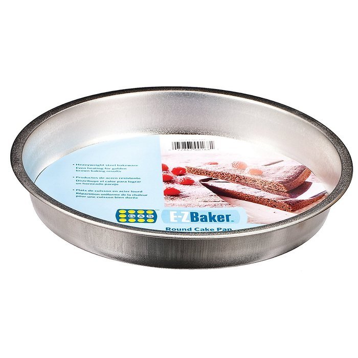 E-zbaker Round Cake Pan 9 Inch 22.8 Cm Heavy Weight Steel Bakeware