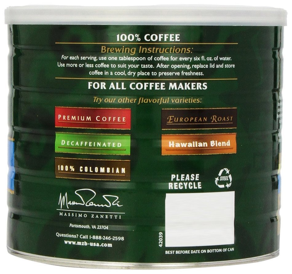 MJB Coffee 100% Colombian Ground, 23 Ounce N24