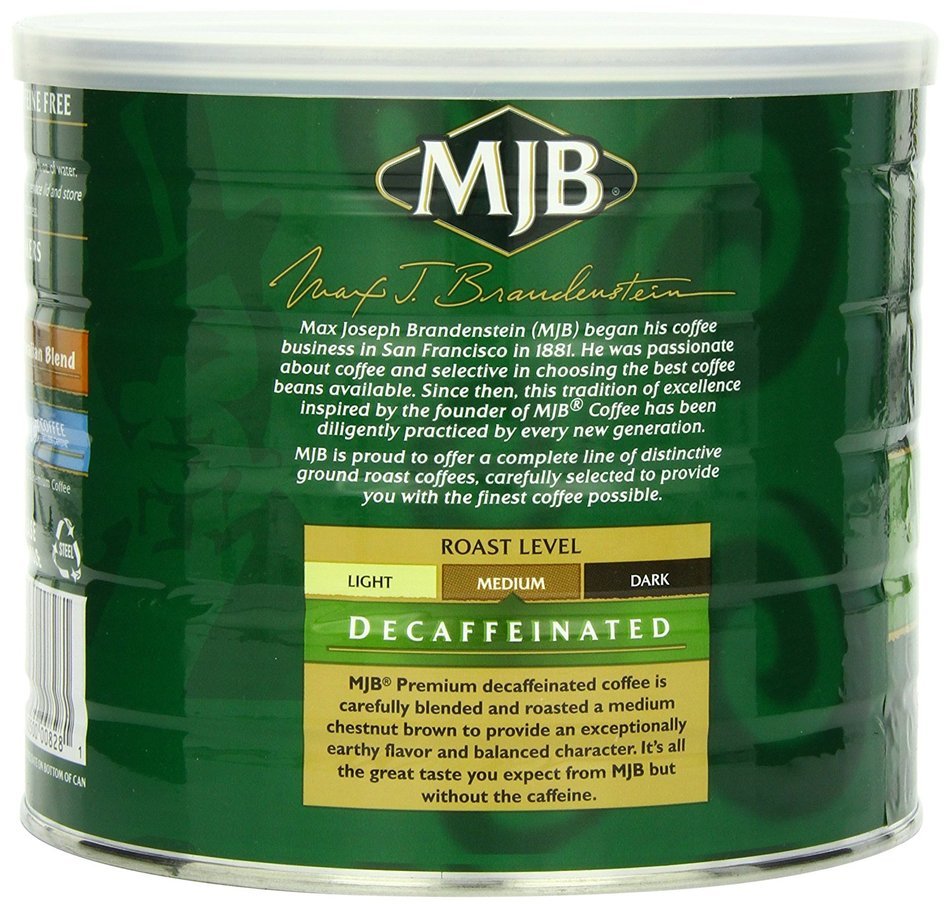 MJB Coffee 100% Colombian Ground, 23 Ounce N27