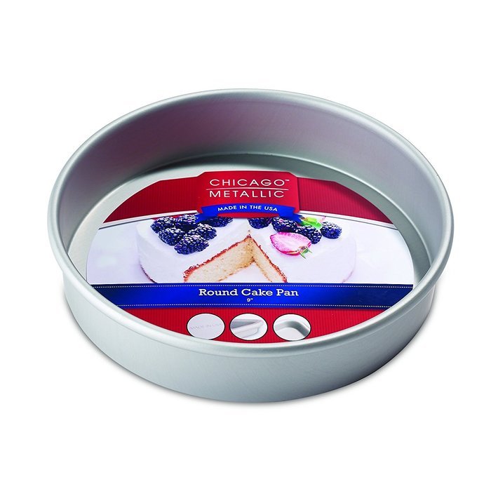 Chicago Metallic 50629 Round Cake Pan, 9", Silver
