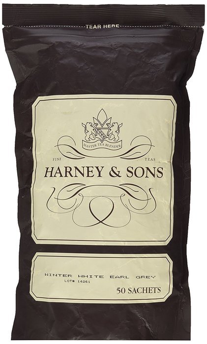 Winter White Earl Grey, 50 Sachets in Bulk Bag by Harney & Sons N2