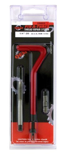 OEMTOOLS 25602 1/4 Inch Fix-A-Thread Repair Kit by OEMTOOLS