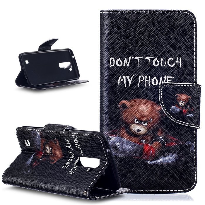 LG K10 Case,LG K10 Cover,ikasus Colorful Painted Premium PU Leather Fold Wallet Pouch Case Flip Stand Credit Card... N10