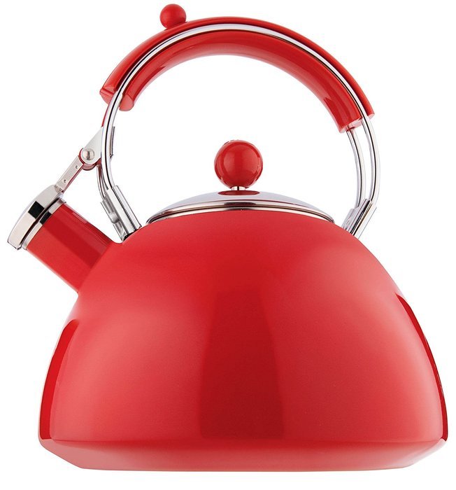 Copco Journey 2.3 Quart Red Teakettle
