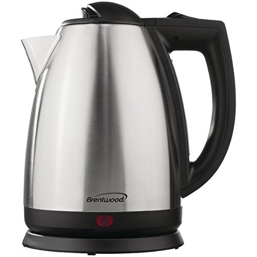 New BRENTWOOD KT-1800 2L Stainless Steel Electric Cordless Tea Kettle