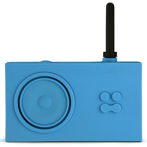 Lexon Tykho Rubber Radio Light Blue N3