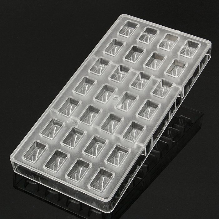 Rectangular Plastic Boxes DIY Chocolate Soap Cake Mold Candy Cookie Pudding Craft Tools N2
