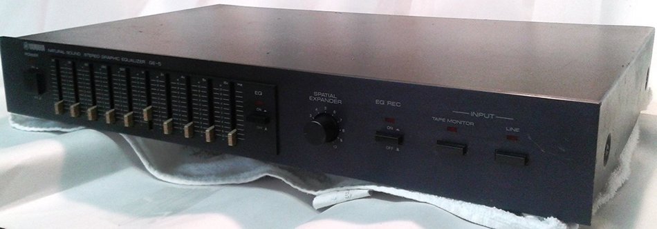 Vintage Yamaha GE-5 Natural Sound Stereo Graphic Equalizerwith digital online PDF instruction manual Made in Japan N2