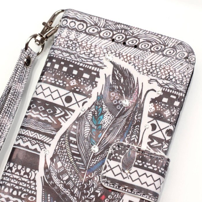 Galaxy Grand Prime Case,ikasus Shiny Glitter Diamond Colorful Art Painting PU Leather Flip Wallet Pouch Stand... N8