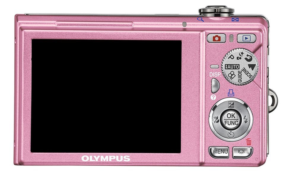 Olympus FE370 8MP Digital Camera with 5x Optical Dual Image Stabilized Zoom (Pink) N5