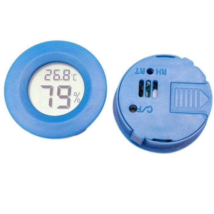 Sizet Mini LCD Digital Thermometer Hygrometer Fridge Freezer Tester Temperature Humidity Meter Detector-Blue N2