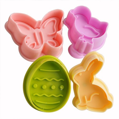ZNU Easter Day Cake Cookie Decorating Cutters Fondant Sugarcraft Plunger Set Mold Tools N2