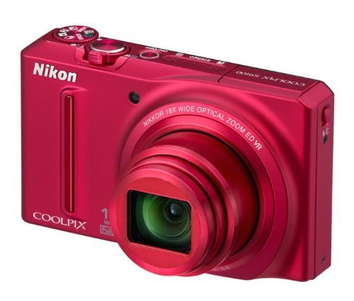 Nikon COOLPIX S9100 12.1 MP CMOS Digital Camera with 18x NIKKOR ED Wide-Angle Optical Zoom Lens and Full HD 1080p... N8