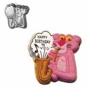 1982 Wilton Pink Panther Playing Saxophone Cake Pan 2105-2576