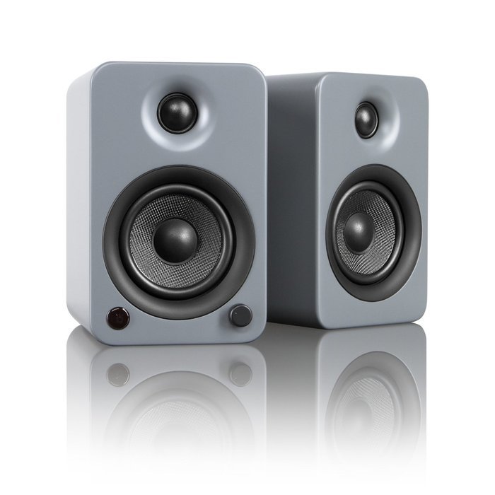 Kanto YU3 4" 2-Way Powered Bookshelf Speakers with aptX Bluetooth 4.0 - Matte White (YU3MW) N2