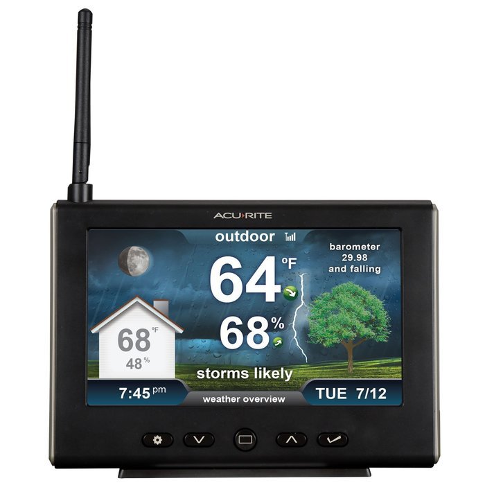 AcuRite 01610M High-Resolution Weather Station with Indoor/Outdoor Temperature, Humidity and Forecast N4