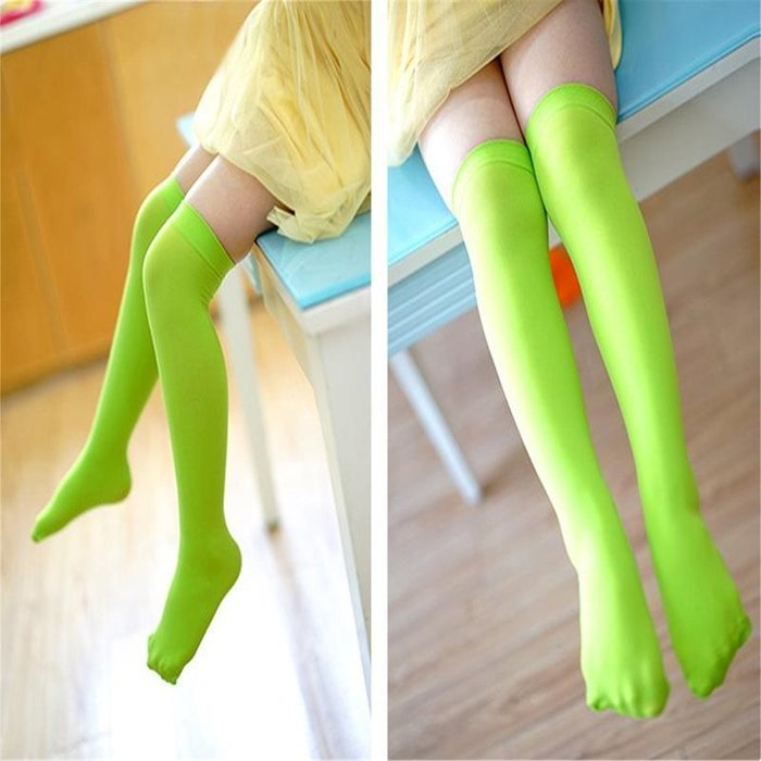 Banggood 1 pair Girls' Soft Lace Trim Knee-High Tube Socks