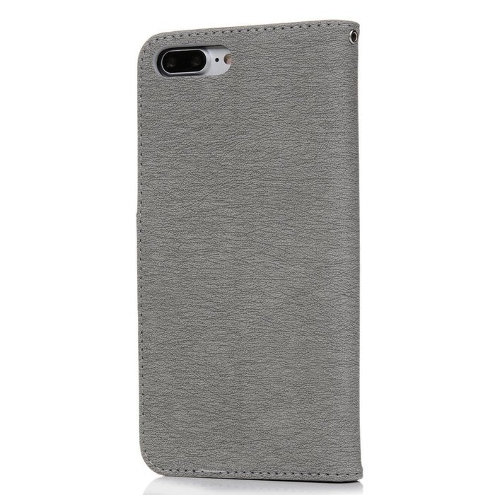 iPhone 7 Plus Case (5.5 inch) - Wallet Flip Stand Case Embossed Cute Bear PU Leather Case Shockproof TPU Inner... N9