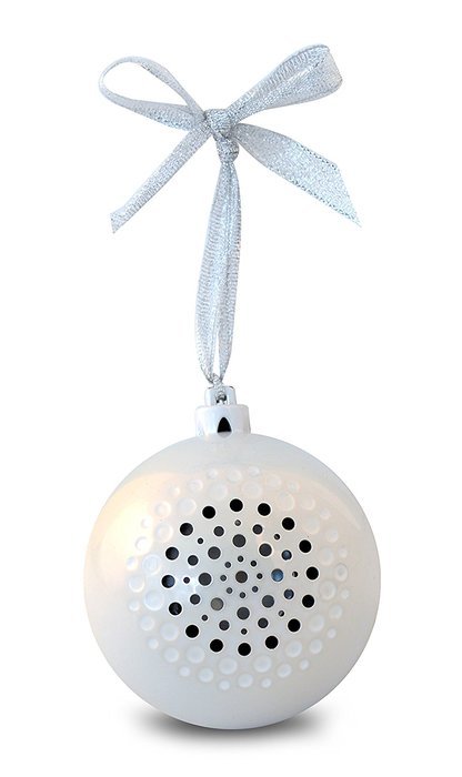 Life Made Tree Tunes Christmas Ornament Bluetooth Speaker for Smartphones - Retail Packaging - Green N9