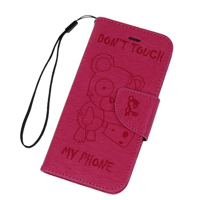 iPhone 7 Plus Case (5.5 inch) - Wallet Flip Stand Case Embossed Cute Bear PU Leather Case Shockproof TPU Inner... N18