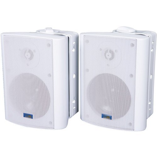TICORATION AS P60W Indoor/Outdoor 75-Watt Speakers with 70-Volt Switching (White)