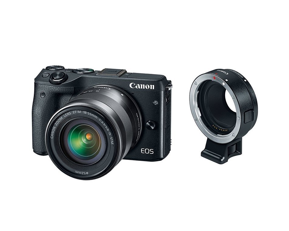 Canon EOS M3 Mirrorless Camera Kit with EF-M 18-55mm Image Stabilization (IS) STM and EF-M 55-200mm Image Stabilization... N25