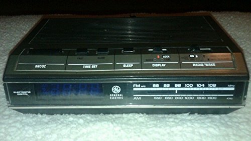 Vintage 1980s General Electric G E Radio Alarm Clock Model No.7-4642b N5