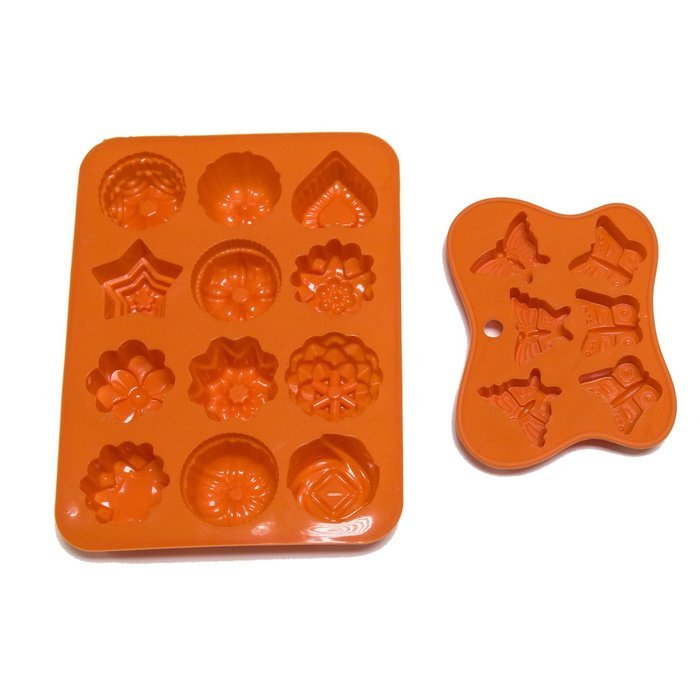 Fondant Molds, Boieo Non-stick Flower & Butterfly Silicone Baking Mold for Cake, Candy, Chocolate, Jelly, Fondant... N2