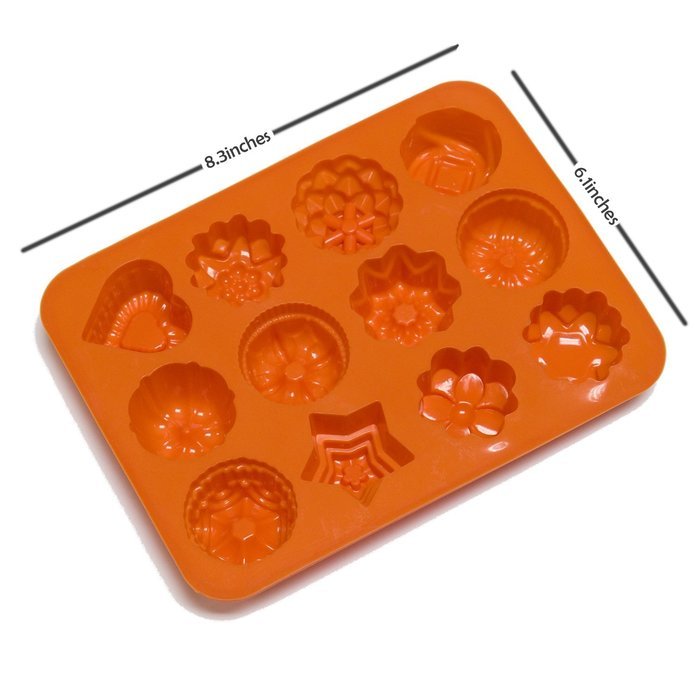 Fondant Molds, Boieo Non-stick Flower & Butterfly Silicone Baking Mold for Cake, Candy, Chocolate, Jelly, Fondant... N3