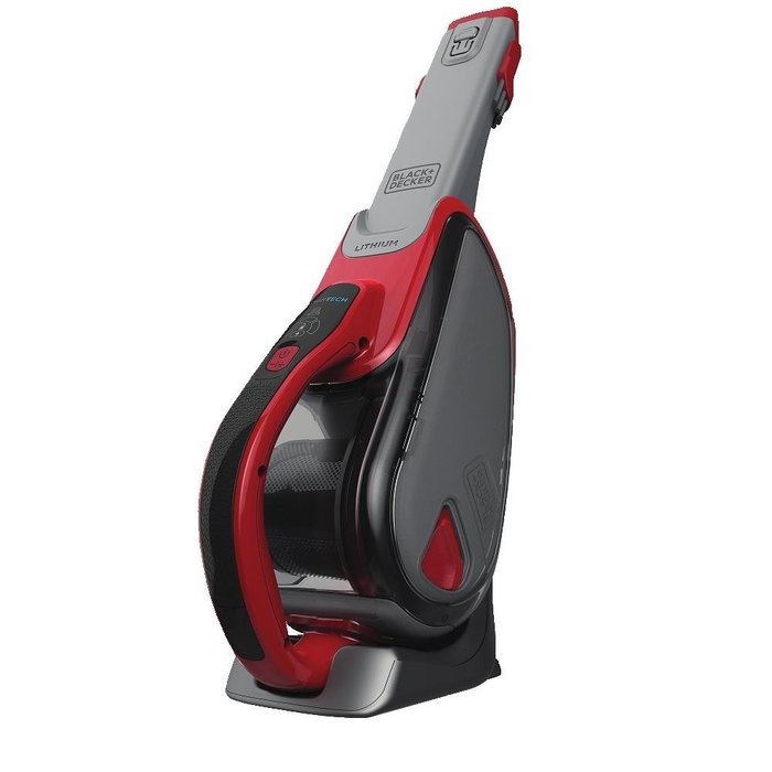 Black + Decker HHVJ320BMF26 SMARTECH Cordless Lithium Hand Vacuum, Chilli Red, 2 Ah N7