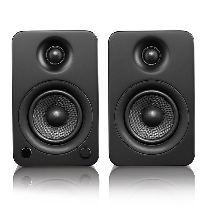Kanto YU3 4" 2-Way Powered Bookshelf Speakers with aptX Bluetooth 4.0 - Matte White (YU3MW) N6
