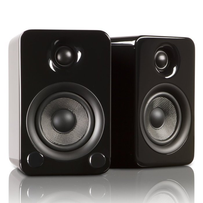Kanto YU3 4" 2-Way Powered Bookshelf Speakers with aptX Bluetooth 4.0 - Matte White (YU3MW) N7