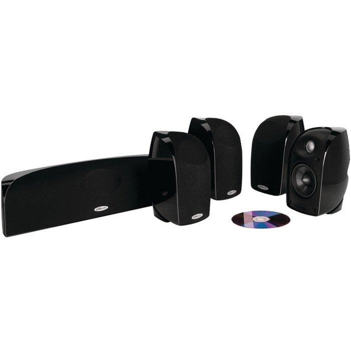 Polk Audio TL250 Compact, High Performance Home Theater System (5-pack, Black)