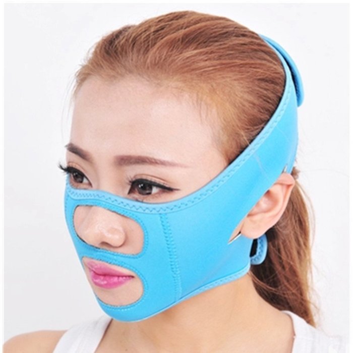 Spritech(TM) Women's Magic Thin Face Instrument Reduce Double Chin Face Belt Anti Wrinkle Mask Yellow N10