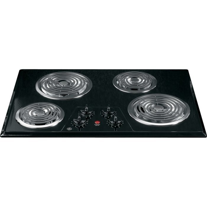 30" Coil Electric Cooktop with Four Heating Elements & Upfront Controls