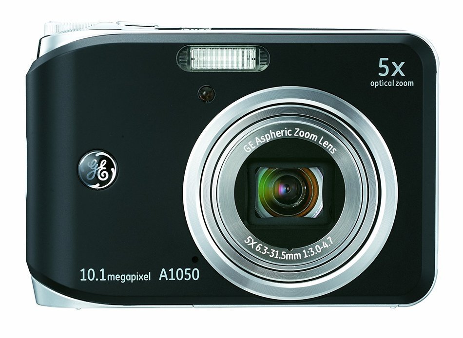 GE A1050-SL 10MP Digital Camera with 5X Optical Zoom and 2.5 Inch LCD with Auto Brightness - Silver N2