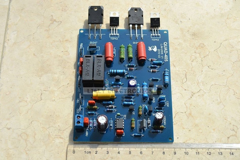 1 Pair of Mono Audio Power Amplifier Board Assembled QUAD405 Amps 100w