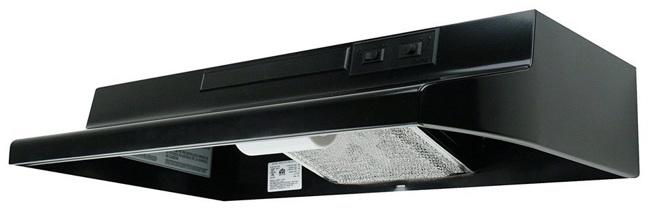 Air King AD1216 Advantage Ductless Under Cabinet Range Hood with 2-Speed Blower, 21-Inch Wide, Black Finish