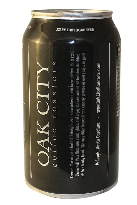 Oak City Nitro - Cold Brew Coffee, Infused with Nitrogen (Original, 4-Pack) N7