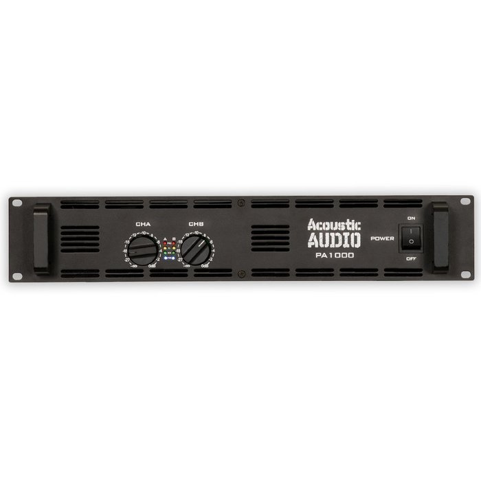 Acoustic Audio GX-400 Speakers, Amp and Cables DJ PA Karaoke 1200 Watts 2 Way GX-400-PK3 N2