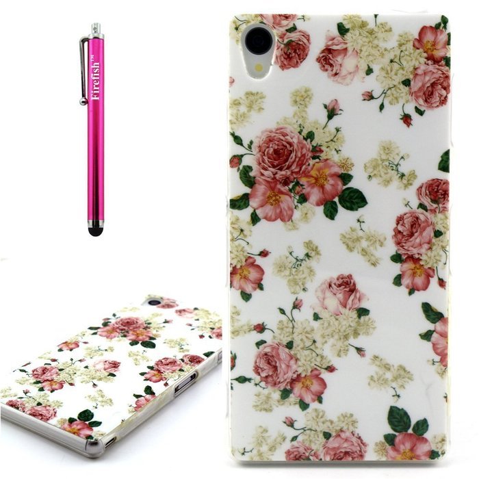 Xperia Z3 Case, Firefish [Shock Absorbent] [Slim Fit] [Anti Slip] Design Clear TPU Gel Silicone Soft Protective... N4